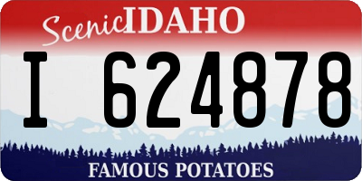 ID license plate I624878