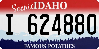 ID license plate I624880