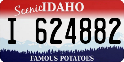 ID license plate I624882