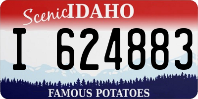ID license plate I624883