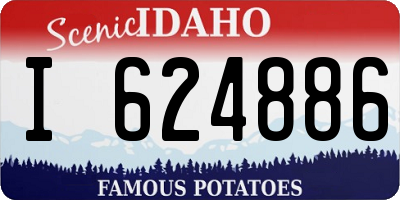 ID license plate I624886