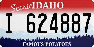 ID license plate I624887