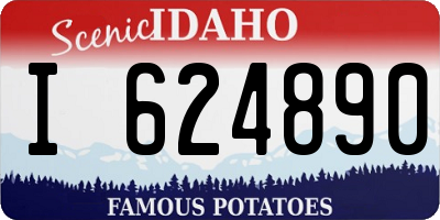 ID license plate I624890