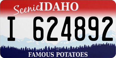 ID license plate I624892