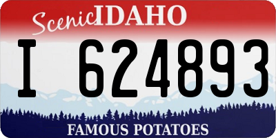 ID license plate I624893