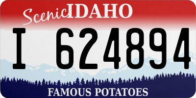 ID license plate I624894