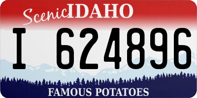 ID license plate I624896
