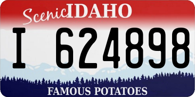 ID license plate I624898