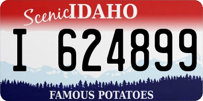 ID license plate I624899