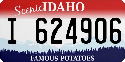 ID license plate I624906