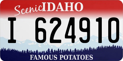 ID license plate I624910