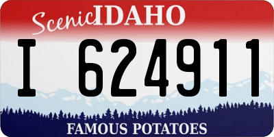 ID license plate I624911