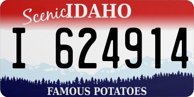 ID license plate I624914