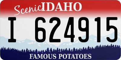 ID license plate I624915