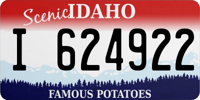ID license plate I624922