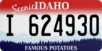 ID license plate I624930