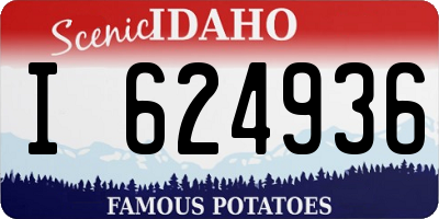 ID license plate I624936