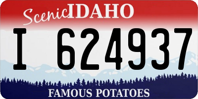 ID license plate I624937