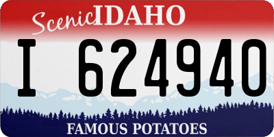 ID license plate I624940