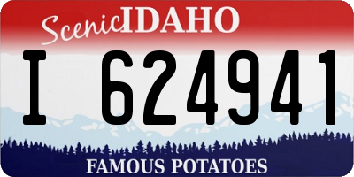 ID license plate I624941