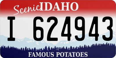 ID license plate I624943