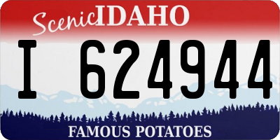ID license plate I624944