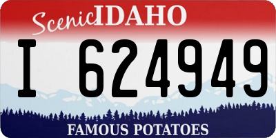 ID license plate I624949