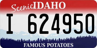ID license plate I624950