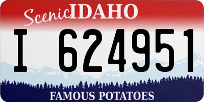 ID license plate I624951