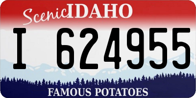 ID license plate I624955