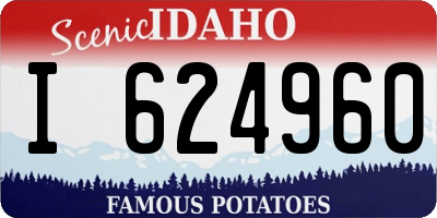 ID license plate I624960
