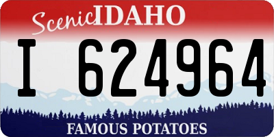 ID license plate I624964