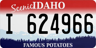 ID license plate I624966