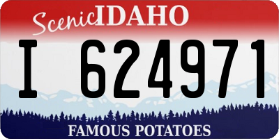 ID license plate I624971