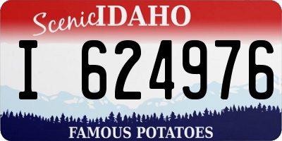 ID license plate I624976