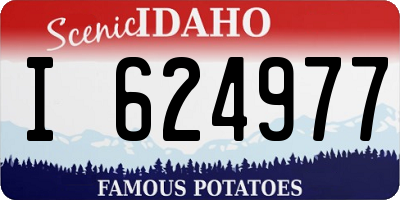 ID license plate I624977