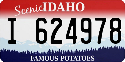 ID license plate I624978