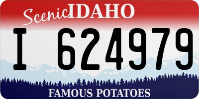 ID license plate I624979
