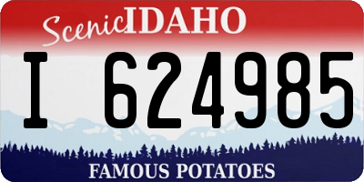 ID license plate I624985