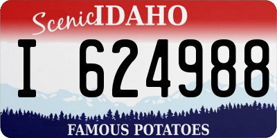 ID license plate I624988