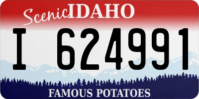 ID license plate I624991