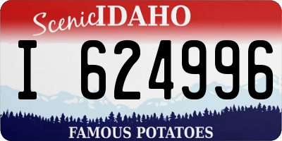 ID license plate I624996