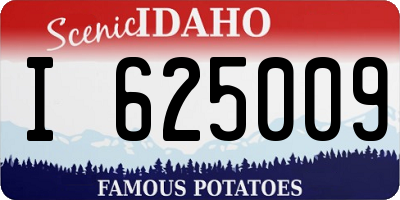 ID license plate I625009