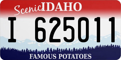ID license plate I625011