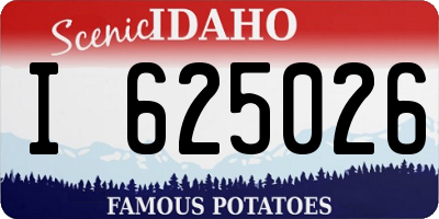 ID license plate I625026