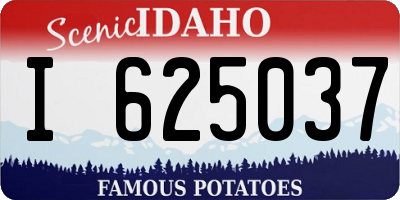 ID license plate I625037