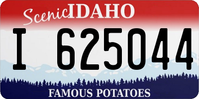ID license plate I625044