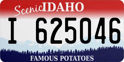 ID license plate I625046