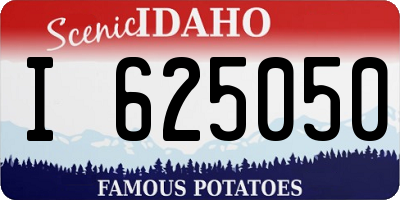 ID license plate I625050