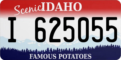 ID license plate I625055
